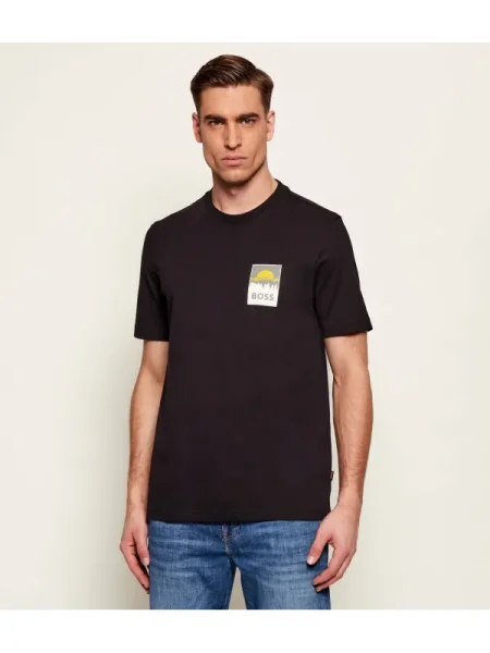 BOSS ORANGE Tricou Te_Plain | negru