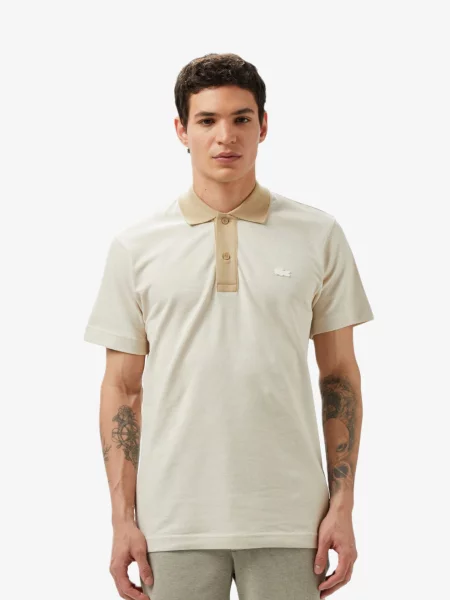 Поло Lacoste белое