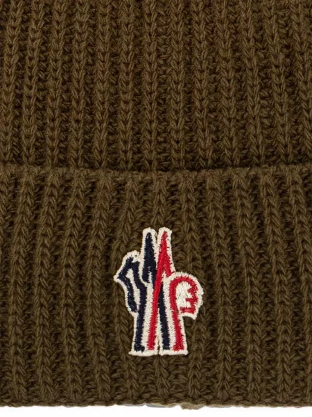 Czapka dziecięca Moncler Grenoble brązowa