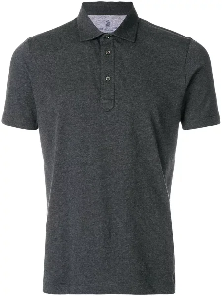 Tricou polo Brunello Cucinelli clasic gri