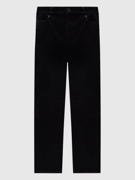 Джинси з патчем логотипа Saint Laurent чорні