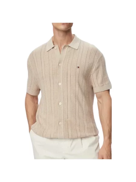 Tricou Tommy Hilfiger maro