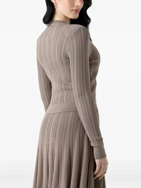 Cardigan Guess tricotate maro