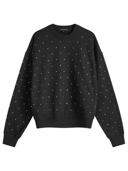 Bluza nierozpinana Good American z kryształkami czarna