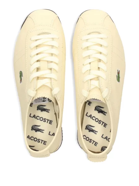 Sneakerși Lacoste din piele alb
