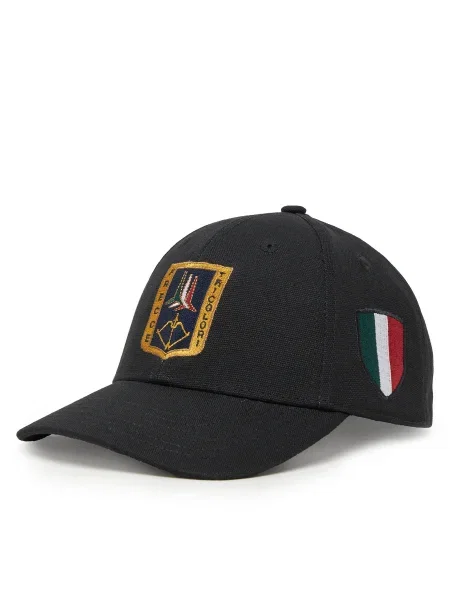 Шапка с козирка Aeronautica Militare с апликация черно