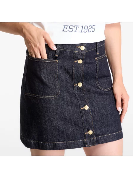 Φούστα Tommy Hilfiger Mini Skirt Rinse Hw Rinse L μπλε