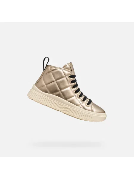 Geox Sneakersy J Laquinny S Zlatá