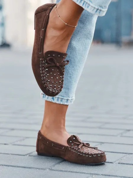 Loaferke Boto iz semiša rjava