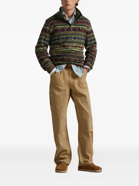 Șapcă Polo Ralph Lauren cu două rânduri de nasturi de in în carouri albastru