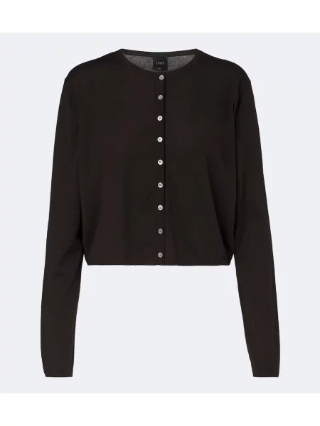 Cardigan Leset de lână maro