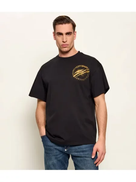 Plein Sport Tricou Chrome Scratch Edition | Relaxed fit negru