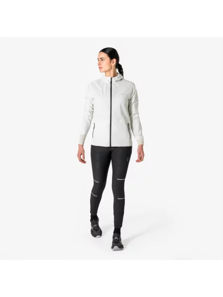 Kurtka do biegania przeciwdeszczowa Kiprun Run Rain szara
