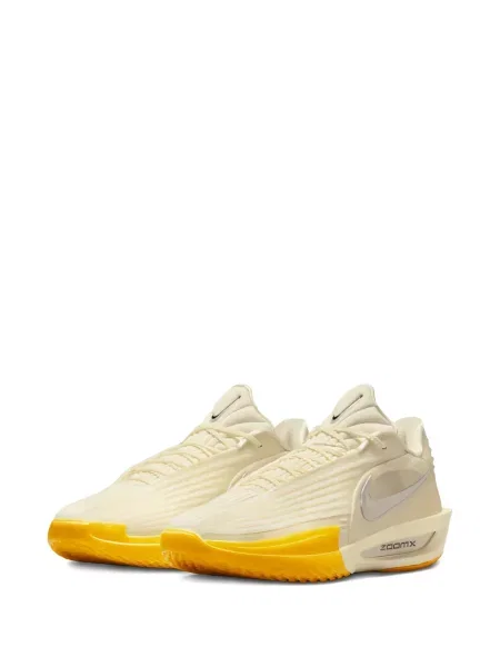 Baschet sneakerși Nike Zoom cu șireturi din dantelă galben