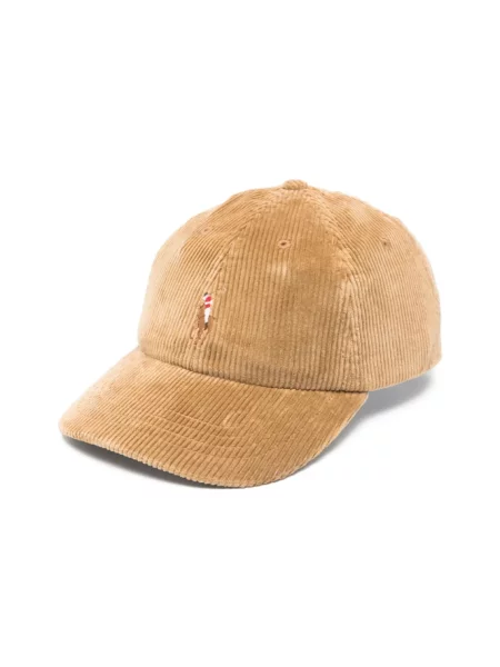 Czapka z daszkiem Ralph Lauren brązowa