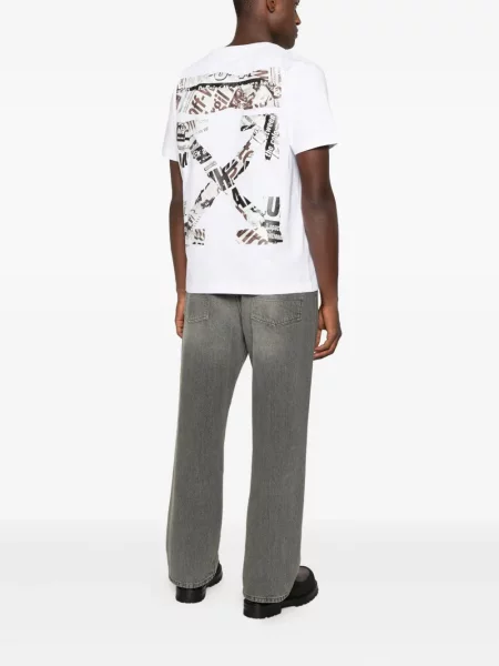 Tricou Off-white scurt alb
