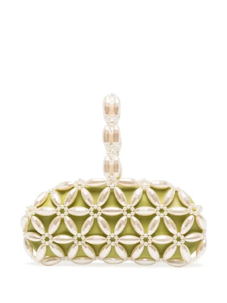 Torebka 0711 z perełkami żółta