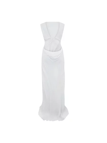 Długa sukienka maxi Alberta Ferretti biała