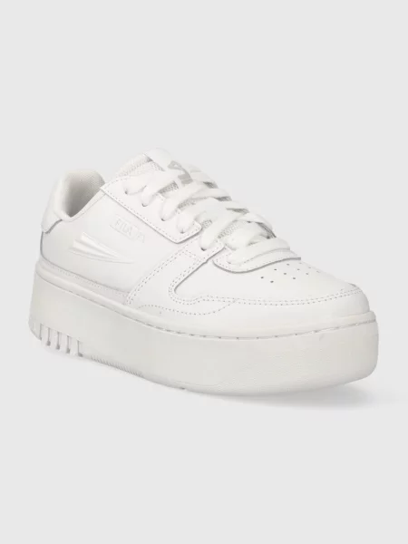 Usnjene superge Fila FXVENTUNO PLATFORM bela