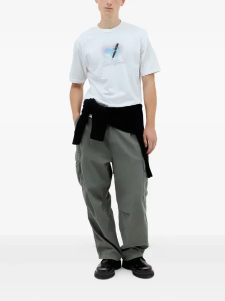 Tricou Ice & Techno cu imagine alb