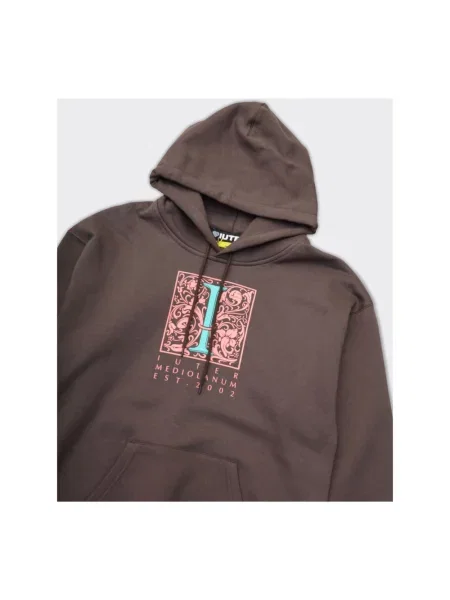 Bluza z kapturem Iuter brązowa