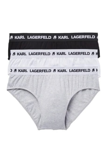 Hlačke Karl Lagerfeld bela