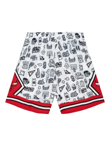 Pantaloni scurți Mitchell & Ness alb