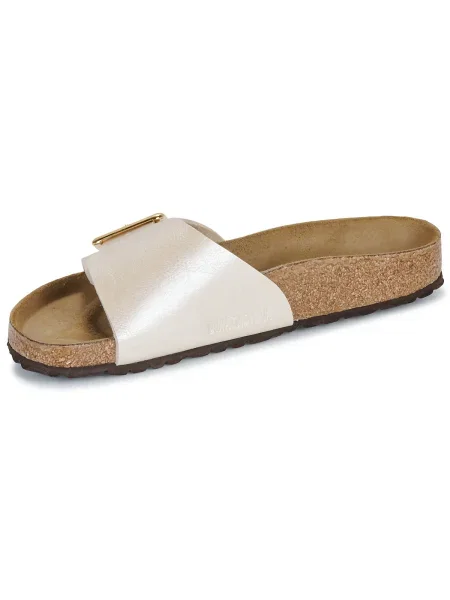 Pantofi Birkenstock cu perle alb