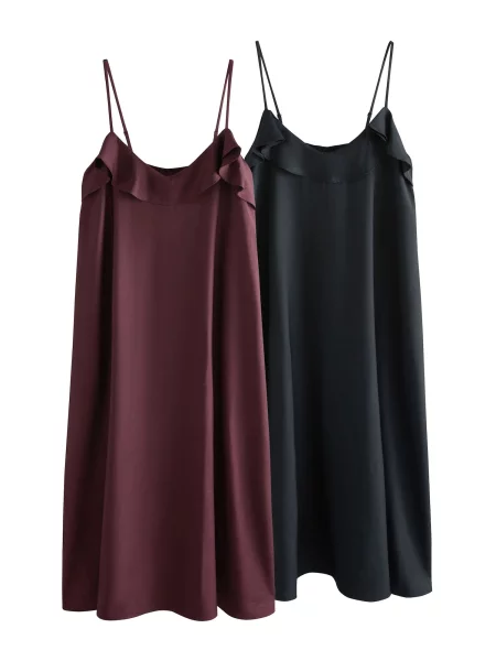 The Set Haljina smeđa crna