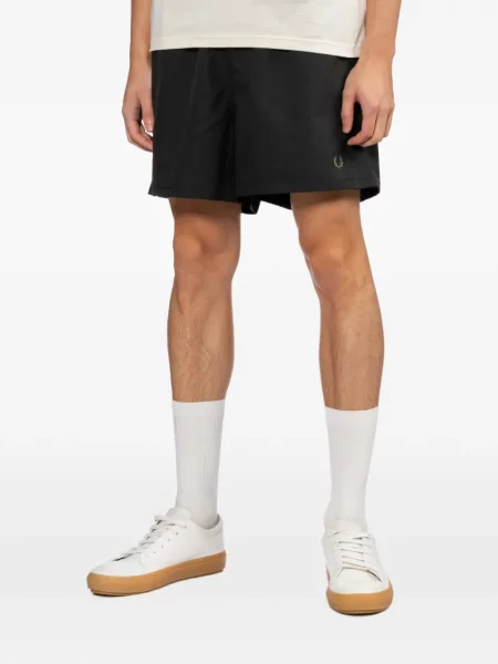 Kratke hlače Fred Perry s vezom crna