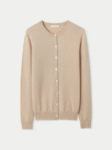 GOBI Cashmere Geacă tricotată Essential' bej