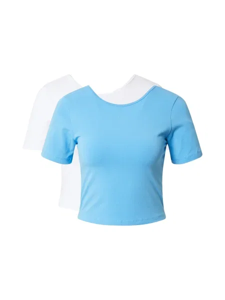 ONLY Tricou albastru deschis alb
