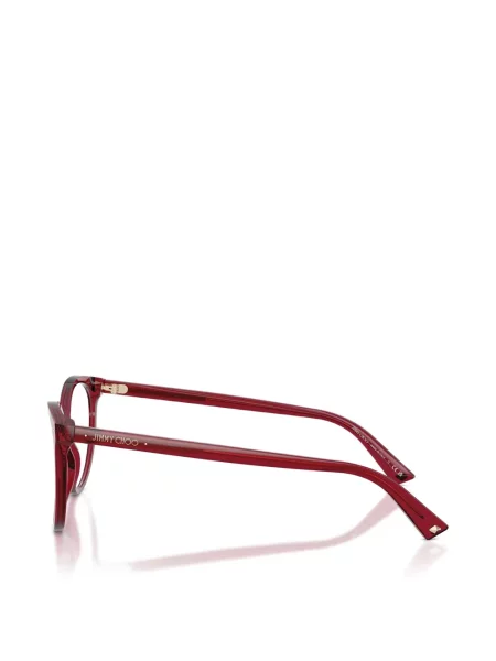 Ochelari de soare rotunzi Jimmy Choo roșu