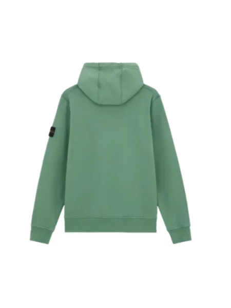 Bluza z kapturem Stone Island z kapturem z kamieniami zielona
