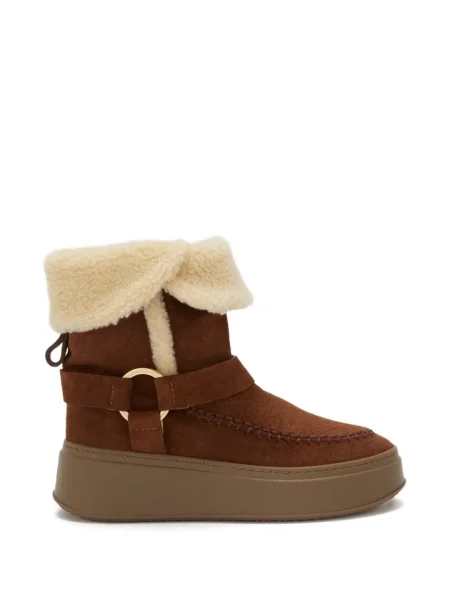 Čizmice Odissì od brušene kože smeđa