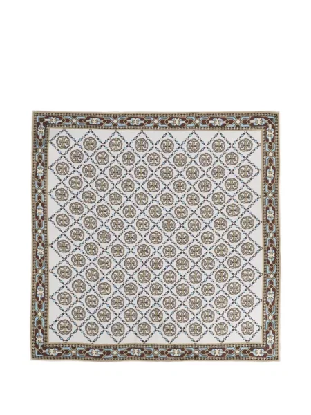 Fular Tory Burch cu imagine alb