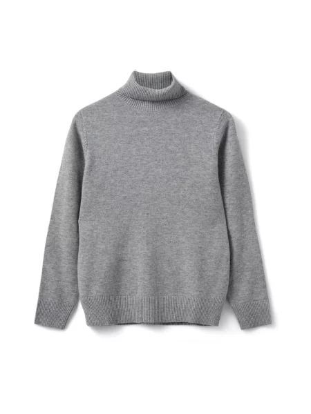 Sweter Sofie Schnoor z wysokim kołnierzem szary