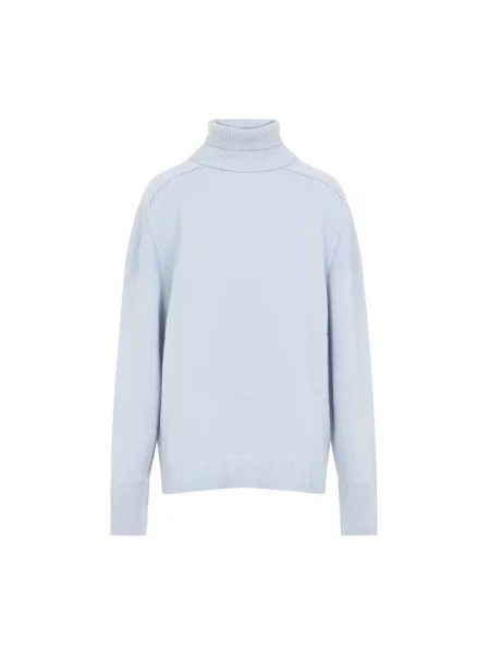 Sweter z golfem Carven z kaszmiru niebieski