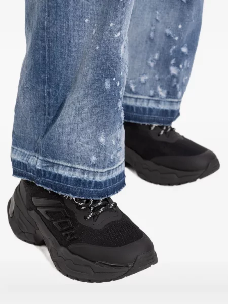 Sneakerși Dsquared2 cu șireturi din dantelă chunky negru