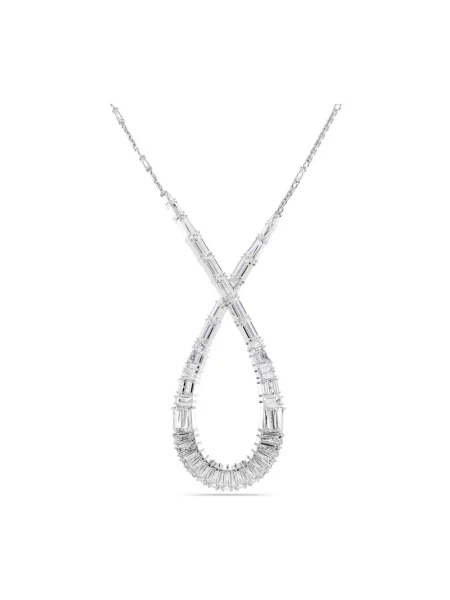 Naszyjnik Swarovski szary