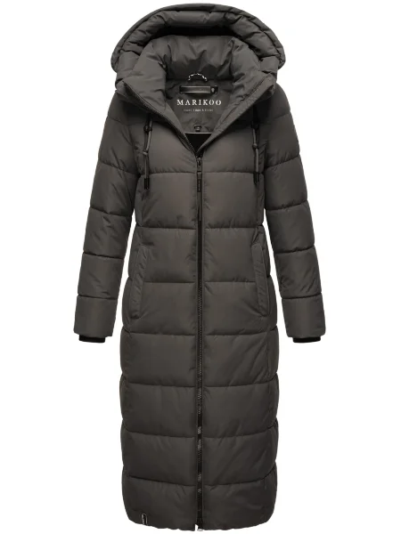 MARIKOO Palton funcțională Nadeshikoo XVI gri închis / negru alb