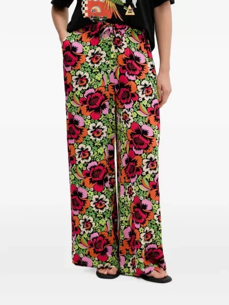Pantaloni Rip Curl cu model floral cu imagine negru