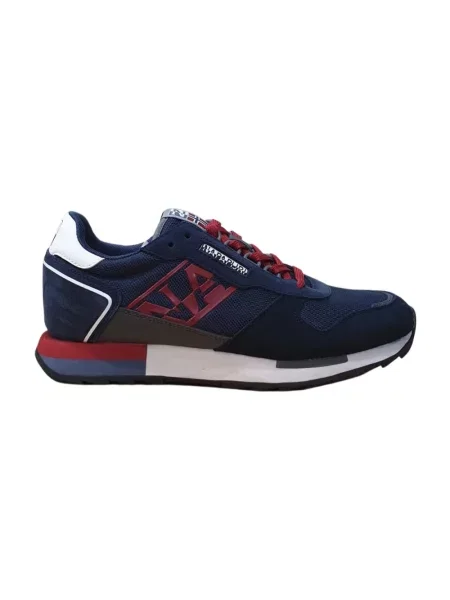 Sneakersy Napapijri skórzane niebieskie