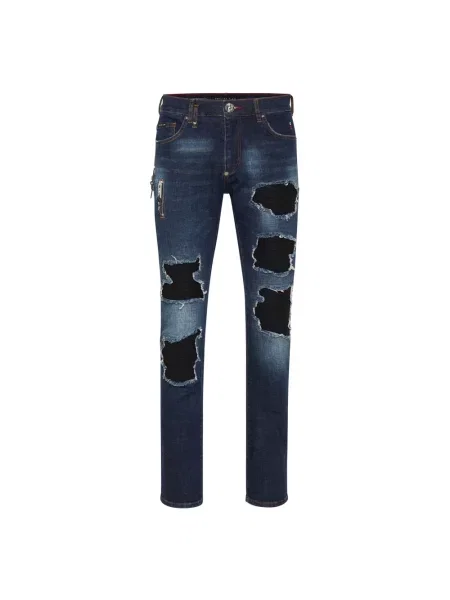 Jeansy Philipp Plein niebieskie