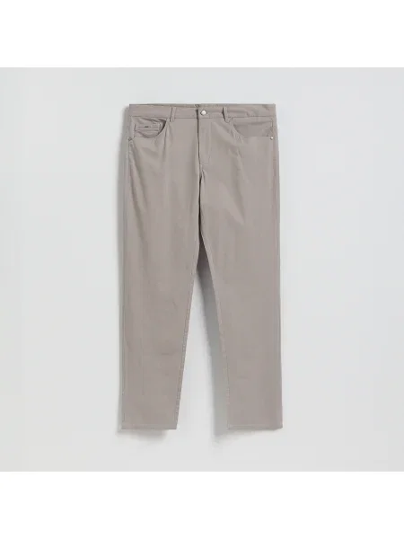 Reserved Slim fit nadrág kávébarna