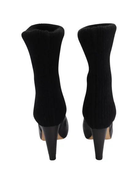 Botine Loeffler Randall din piele negru