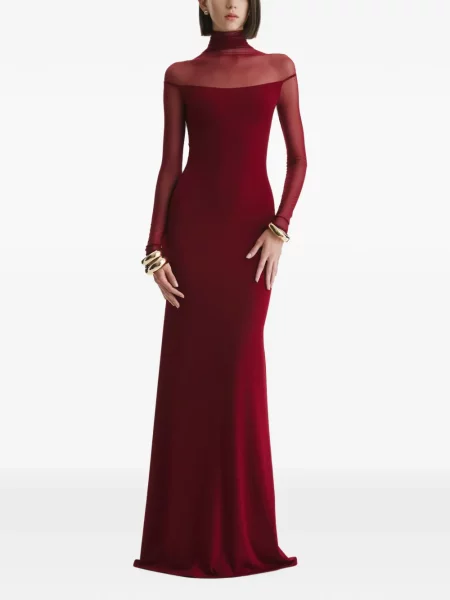 Lung rochie maxi 2310 Studio plasă roșu