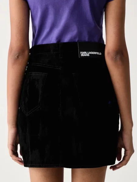 Karl Lagerfeld Jeans спідниця велюрова