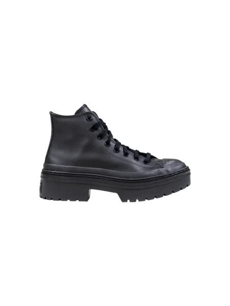 Usnjene gležnjarji Converse črna