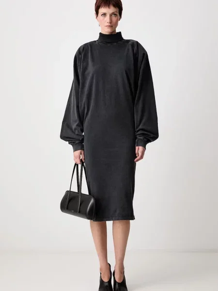 MUGLER rochie simplă din gri